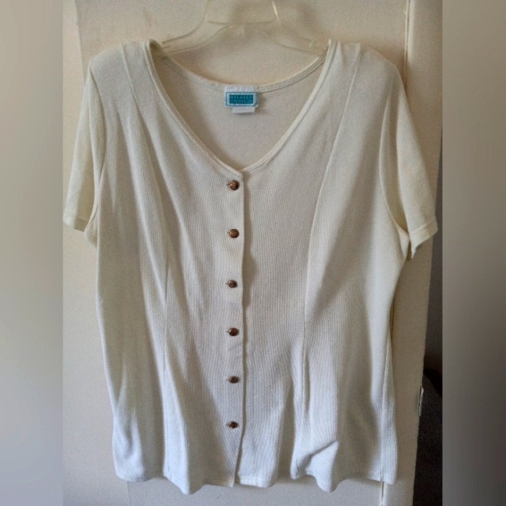 White button down
